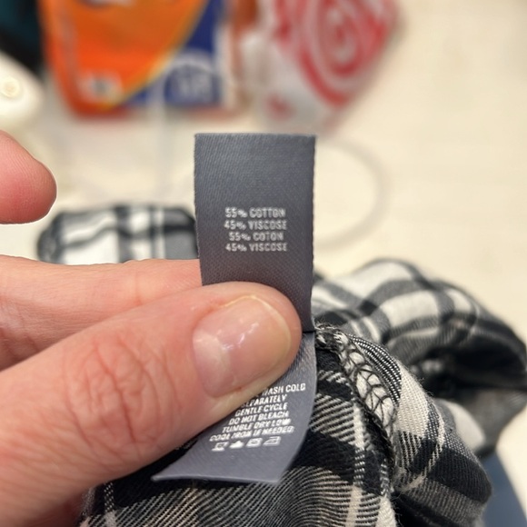 Aerie Plaid Romper in Black and White size small. - Picture 8 of 8